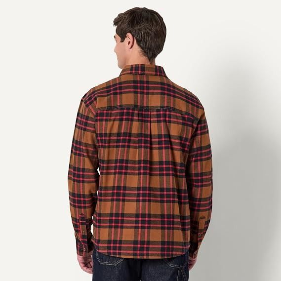 Brown And Black Plaid Button-Up Shirt imagen 3